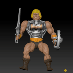 armored.gif 3D file Battle Armour Motu stile action figure・3D print model to download