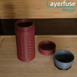 001-preview.gif STL file Modular Spice Jar - Spice Container・3D printable model to download