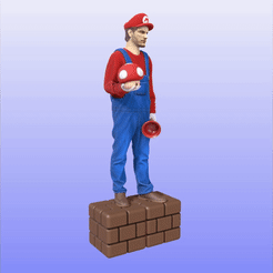 Mario-gif.gif Файл STL Крис Пратт - Супер Марио・Дизайн 3D принтера для загрузки