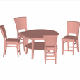 CPT2312211412-707x620.gif 4 Chair Dining Table Set Low Poly