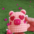 piggy_love_crochet_container_06.gif Complete collection Valentine's Day multicolor knitted container - Not needed supports