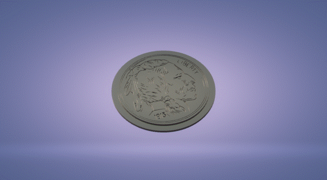 10.gif STL-Datei Wanddekorationsset Münzen von Amerika・3D-Druck-Idee zum Herunterladen, satis3d
