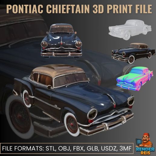 1.mp4 Pontiac Chieftain 3D Print File