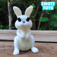 ezgif.com-gif-maker.gif Скачать файл STL Cute Easter Bunny! • Образец для печати в 3D, EmotiToys