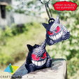 ezgif-5-338fab8585.gif Gengar Crocheted Style 3D Printable Model  Print in Place, No Supports