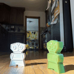 oodlestacker1.gif Archivo STL OodleStacker #1 - tótem apilable robot ladrillo feliz・Objeto imprimible en 3D para descargar