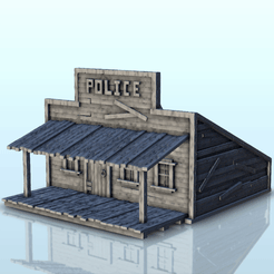 GIF-B04.gif STL file Police station with sloped roof (4) - Six Gun Sound Desperado Old Chronicles Gunfight Gutshot Blackwater Gulch・Design to download and 3D print, Hartolia-Miniatures