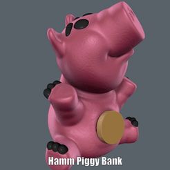 Hamm-Piggy-Bank.gif STL file Hamm Piggy Bank (Easy print and Easy Assembly)・3D printing template to download, Alsamen