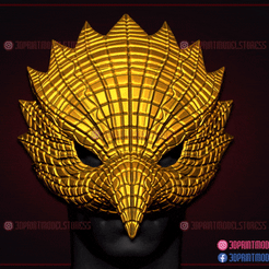 Squid_Game_Eagle_Mask.gif -Datei Tintenfisch Spiel Maske - Eagle Vip Maske für Cosplay herunterladen • 3D-druckbare Vorlage, 3DPrintModelStoreSS