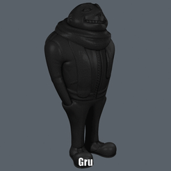 Gru.gif STL file Gru (Easy print no support)・3D printer design to download, Alsamen
