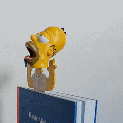 Homero-vId.gif OBJ file Bookmark - homer simpson drooling・3D printing model to download