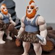 Free STL file ARTICULATED Hill Giant, Hill Warrior, Print-in-Place ...