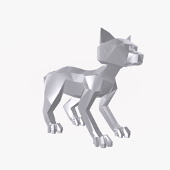 Гифка-с-Gifius.ru-10.gif STL file cat figurine low polygon・3D printable design to download, Mishalle