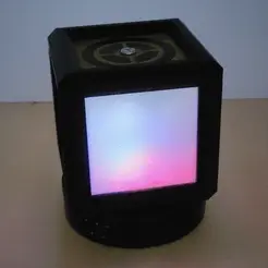 cube2.gif STL file light cube・3D printer model to download