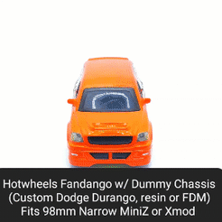 Fandango.gif Hotwheels Fandango Body Shell avec Dummy Chassis (Xmod et MiniZ)