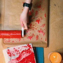 rollers-christmas.gif Fichier STL gratuit Rouleaux tampons pour papier d'emballage - motifs de Noël・Plan imprimable en 3D à télécharger