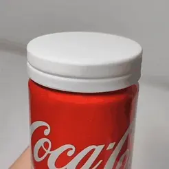 1653493999409.gif Free STL file Cap That Coke! cap for cans・Object to download and to 3D print