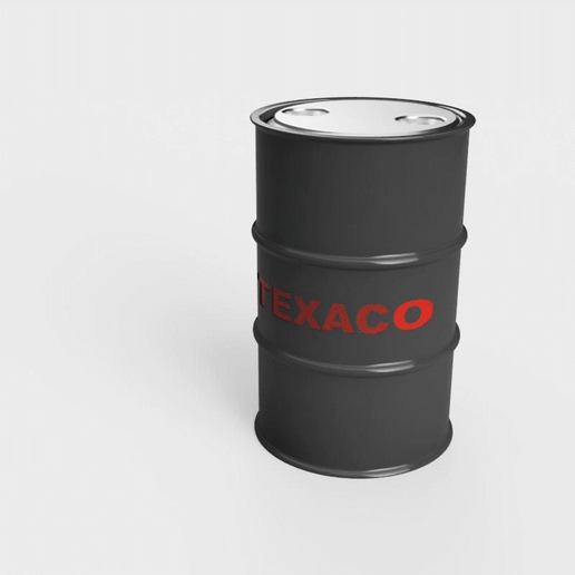 OIL CAN 200 L CAN - 3D model önizlemesi