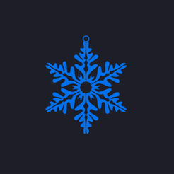 ezgif.com-gif-maker-14.gif Descargar archivo STL Adorno navideño de copos de nieve en 3D • Objeto para impresión 3D, blanafactory