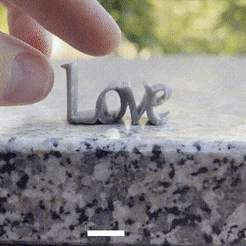 love_textflip.gif STL file Love-Heart TextFlip ❤・3D printing design to download
