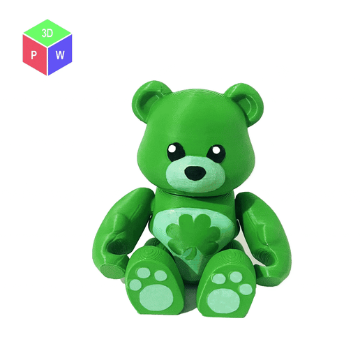 gif1.gif Shamrock Wiz Bear - Toy + Keyring (Print-in-Place)