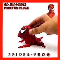 flexi-gif.gif Fichier STL SpiderMan Flexi Toad Frog articulé à imprimer sur place sans support・Modèle à télécharger et à imprimer en 3D, sliceables
