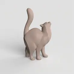 коты_анимация.431.gif 3D model STL Cat rubbing figure