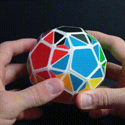 GIF.gif Archivo STL Puzzle 3D Rombicosidodecaedro・Plan imprimible en 3D para descargar, Pacothond