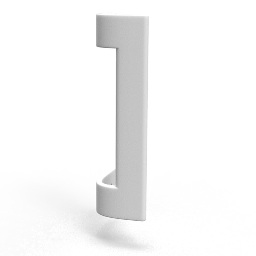 Refrigerator handle - 3D model önizlemesi