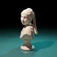 vermeerrealTheinnerway.gif Sculpture : The girl with the pearl earring
