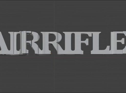 🐉 text flip- air rifle・ STL File for 3D printing・Cults