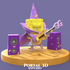 BOB-26.gif Download STL file SquarePants/SpongeBob/Soy un Cacahuate/ Goofy Goober Rock. • 3D printer template, Portal_3D_Estudio