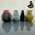 Vase-S1.gif Spiral Vase Set Version Three - 4 Designs