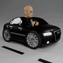 RENDER0000-0300-online-video-cutter.com.gif Fichier STL CHIBI CAR No 29 - Transporteur de voitures 2・Design pour impression 3D à télécharger, BetoRocker