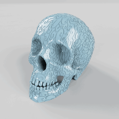 Cloud-Skull.gif Fichier STL Crâne de nuage・Plan imprimable en 3D à télécharger