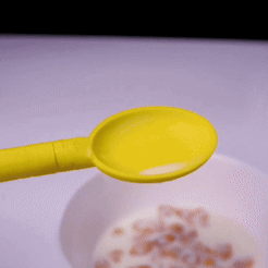 KakaoTalk_20210425_043901770.gif Free STL file Comedy Spoon・3D printer design to download