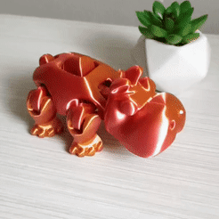 Hipootamo-corredor.gif STL file Hippo Flexi Runner・3D printable model to download