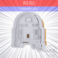 R2-D2~PRIVATE_USE_CULTS3D_OTACUTZ.gif 3D-Datei R2-D2 Ausstechform / SW kostenlos・Design für 3D-Drucker zum herunterladen