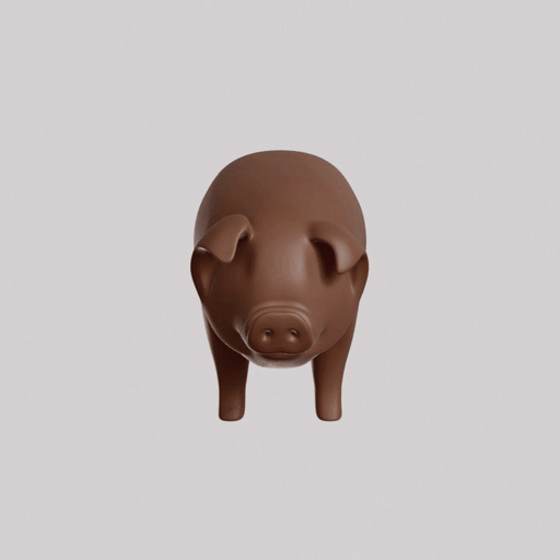 Minimalist Pig Sculpture