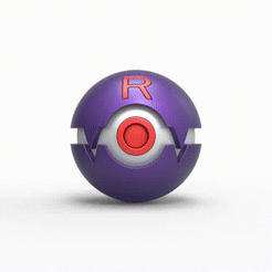 Ball.gif Archivo 3D Viajes de Team Rocket Ball・Objeto para impresora 3D para descargar