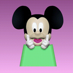 11-00_00_00-00_00_30.gif STL file Keycap mickey mouse・3D printing template to download