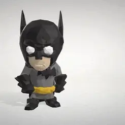 bat.gif Fichier STL Batman - LowpolyPOP Collection・Idée pour impression 3D à télécharger