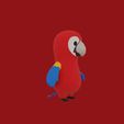 13.gif Cartoon Parrot for 3D Printing
