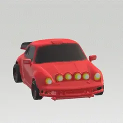 A.gif Classic Porsche Safari: Key ring with functional wheels (without assembly)(PRINT IN PLACE)