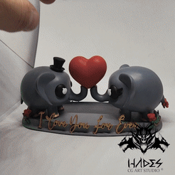 newwww_eraaa_AdobeExpress.gif STL file Valentines Elephants・3D printing model to download