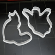 cat and ghost.gif Eight Halloween Cookie Cutters