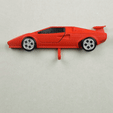 LAMBO-KEY-HANGER.gif STL file Lamborghini KEY HANGER (print-in-place mechanism)・3D printable design to download