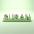 Susan_Standard.gif Susan 3D Nametag - 5 Fonts
