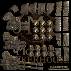 presentation.gif 3D file Cataphract Terminators - IW/IH heavy support pack・3D printer design to download