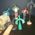 Untitled-video-‐-Made-with-Clipchamp.gif STL file Tightrope walker bird・3D printer design to download